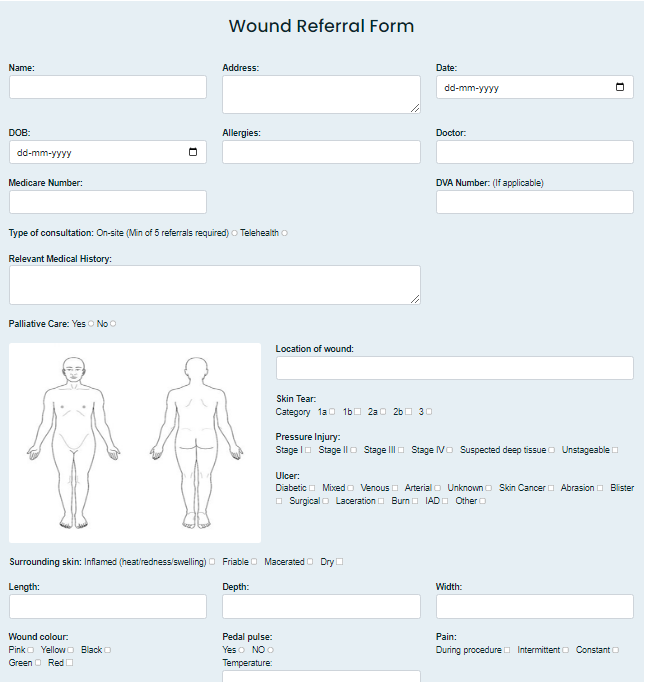 Wound Referral Form